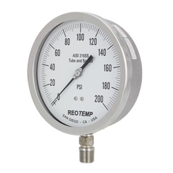 Reotemp instruments • Industrial pressure gauges